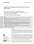 Research paper thumbnail of Evaluation of Tobacco Control Law at Cafe’ and Restaurants