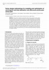 Research paper thumbnail of Factor design methodology for modelling and optimization of carcinogenic acid dye adsorption onto Moroccan prickly pear cactus peel