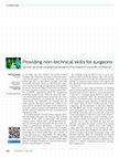 Research paper thumbnail of Providing non‐technical skills for surgeons