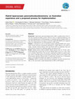 Research paper thumbnail of Hybrid laparoscopic pancreaticoduodenectomy: an Australian experience and a proposed process for implementation