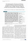 Research paper thumbnail of The Mediating Role of Psychosocial Working Conditions on Physical Work Environment and Workplace Stress in Higher Education: Empirical Evidence from Selected HEIs in Southern Philippines