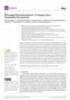 Research paper thumbnail of Microalgal Phycoremediation: A Glimpse into a Sustainable Environment