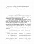 Research paper thumbnail of The Influence of Corporate Governance, Ownership Structure on Company Value with Company Size as Moderation Variabel