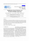 Research paper thumbnail of MapReduce-based Solutions for Scalable SPARQL Querying