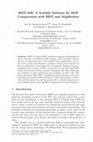 Research paper thumbnail of HDT-MR: A Scalable Solution for RDF Compression with HDT and MapReduce