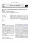 Research paper thumbnail of Effect of some parameters of air-jet on pneumatic extraction of citrus juice and juice sacs