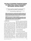 Research paper thumbnail of The Role of Different Transport Modes on Urban PM10 Levels in Bucharest and Szeged, Central Europe