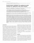 Research paper thumbnail of Practical generic guidelines for paediatric-to-adult transition for adolescents with chronic disease