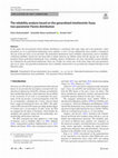 Research paper thumbnail of The reliability analysis based on the generalized intuitionistic fuzzy two-parameter Pareto distribution