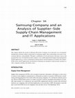 Research paper thumbnail of Samsung Company and an Analysis of Supplier-Side Supply Chain Management and IT Applications