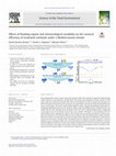 Research paper thumbnail of Effects of flooding regime and meteorological variability on the removal efficiency of treatment wetlands under a Mediterranean climate