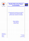 Research paper thumbnail of Comparing the treatment provided by migrant and non-migrant health professionals: dentists in Scotland