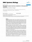 Research paper thumbnail of Flux balance analysis of primary metabolism in Chlamydomonas reinhardtii