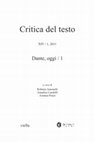 Research paper thumbnail of Sulla tradizione manoscritta della Commedia: metodo e prassi in centocinquant’anni di ricerca, in «Critica del Testo», 14/1 (2011), pp. 459-518.