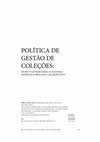 Research paper thumbnail of Política de gestão de coleções: museu universitário, curadoria indígena e processo colaborativo