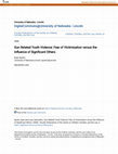 Research paper thumbnail of Gun Related Youth Violence: Fear of Victimization versus the Influence of Significant Others