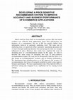 Research paper thumbnail of Developing a Price-Sensitive Recommender System to Improve Accuracy and Business Performance of Ecommerce Applications