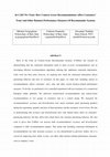 Research paper thumbnail of In CARSWe Trust: How Context-Aware Recommendations Affect Customers’ Trust And Other Business Performance Measures Of Recommender Systems