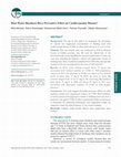 Research paper thumbnail of Does water hardness have preventive effect on cardiovascular disease?