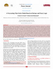 Research paper thumbnail of A Forecasting Time Series model Based on Entropy and Fuzzy logic