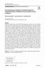 Research paper thumbnail of Assessing Response Readiness to Health Emergencies: A Spatial Evaluation of Health and Socio-Economic Justice in Pakistan