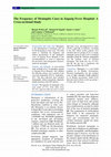 Research paper thumbnail of The Frequency of Meningitis Cases in Zagazig Fever Hospital: A Cross-sectional Study