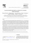 Research paper thumbnail of Layered double hydroxides as catalysts for aromatic nitrile hydrolysis