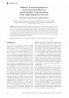 Research paper thumbnail of Influence of relevant parameters on the extraction efficiency and the stability of the microdrop in the single drop microextraction