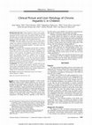 Research paper thumbnail of Clinical Picture and Liver Histology of Chronic Hepatitis C in Children