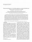 Research paper thumbnail of Dimensional parameters of 1×1 rib fabric produced on a circular bed double jersey knitting machine using ultrasonic technique