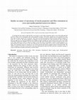 Research paper thumbnail of Studies on nature of anisotropy of tensile properties and fibre orientation in cross-laid needle-punched nonwoven fabrics