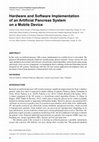 Research paper thumbnail of Hardware and Software Implementation of an Artificial Pancreas System on a Mobile Device