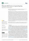 Research paper thumbnail of Sustainable HRM Practices in Corporate Reporting