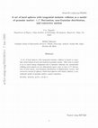 Research paper thumbnail of A set of hard spheres with tangential inelastic collision as a model of granular matter: $1/f^\ alpha $ fluctuation, non-Gaussian distribution, and convective motion