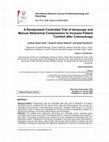 Research paper thumbnail of A Randomized Controlled Trial of Anoscopy and Manual Abdominal Compression to Increase Patient Comfort after Colonoscopy