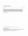 Research paper thumbnail of No Pardons to Ask, nor Apologies to Make: The Journal of William Henry King, Gray's 28th Louisiana Infantry Regiment