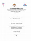 Research paper thumbnail of UNIVERSIDAD MAYOR DE SAN SIMÓN FACULTAD DE HUMANIDADES Y CIENCIAS DE LA EDUCACIÓN DEPARTAMENTO DE POSGRADO FUNPROEIB ANDES DIPLOMADO EN INTERCULTURALIDAD Y METODOLOGÍAS DE INVESTIGACIÓN INTERCULTURAL 2DA VERSIÓN ¿PROTOCOLO DE INVESTIGACIÓN PLURINACIONAL