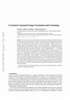 Research paper thumbnail of Covariant Canonical Gauge Gravitation and Cosmology