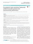 Research paper thumbnail of Pre-pubertal males practising Taekwondo exhibit favourable postural and neuromuscular performance