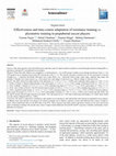 Research paper thumbnail of Effectiveness and time-course adaptation of resistance training vs. plyometric training in prepubertal soccer players