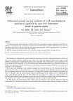 Research paper thumbnail of Ultrasound-assisted one-pot synthesis of 2,4,5-triarylimidazole derivatives catalyzed by ceric (IV) ammonium nitrate in aqueous media