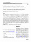 Research paper thumbnail of Identifying the paths of climate effects on population dynamics: dynamic and multilevel structural equation model around the annual cycle