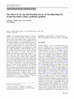 Research paper thumbnail of The effects of sex, age and breeding success on breeding dispersal of pied flycatchers along a pollution gradient