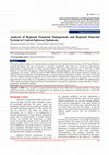 Research paper thumbnail of Analysis of Regional Financial Management and Regional Finacsial System in Central Sulawesi, Indonesia