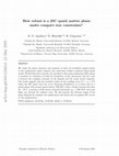 Research paper thumbnail of How robust is a 2SC quark matter phase under compact star constraints?