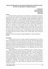 Research paper thumbnail of Libraryand Information Science Research Productivityat Sarhad Universityof Scienceand Information Technology Peshawar