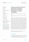 Research paper thumbnail of Targeting envelope proteins of poxviruses to repurpose phytochemicals against monkeypox: An in silico investigation