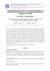 Research paper thumbnail of Geometri Öğretiminde Artırılmış Gerçeklik Kullanımın Öğrencilerin Bilgisayara Yönelik Tutumlarına ve Bilgisayar Öz-Yeterlilik Algılarına Etkisinin İncelenmesi