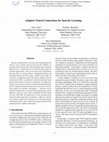 Research paper thumbnail of Adaptive Neural Connections for Sparsity Learning