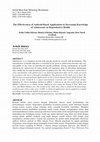 Research paper thumbnail of The Effectiveness of Android-Based Applications to Increasing Knowledge of Adolescents on Reproductive Health